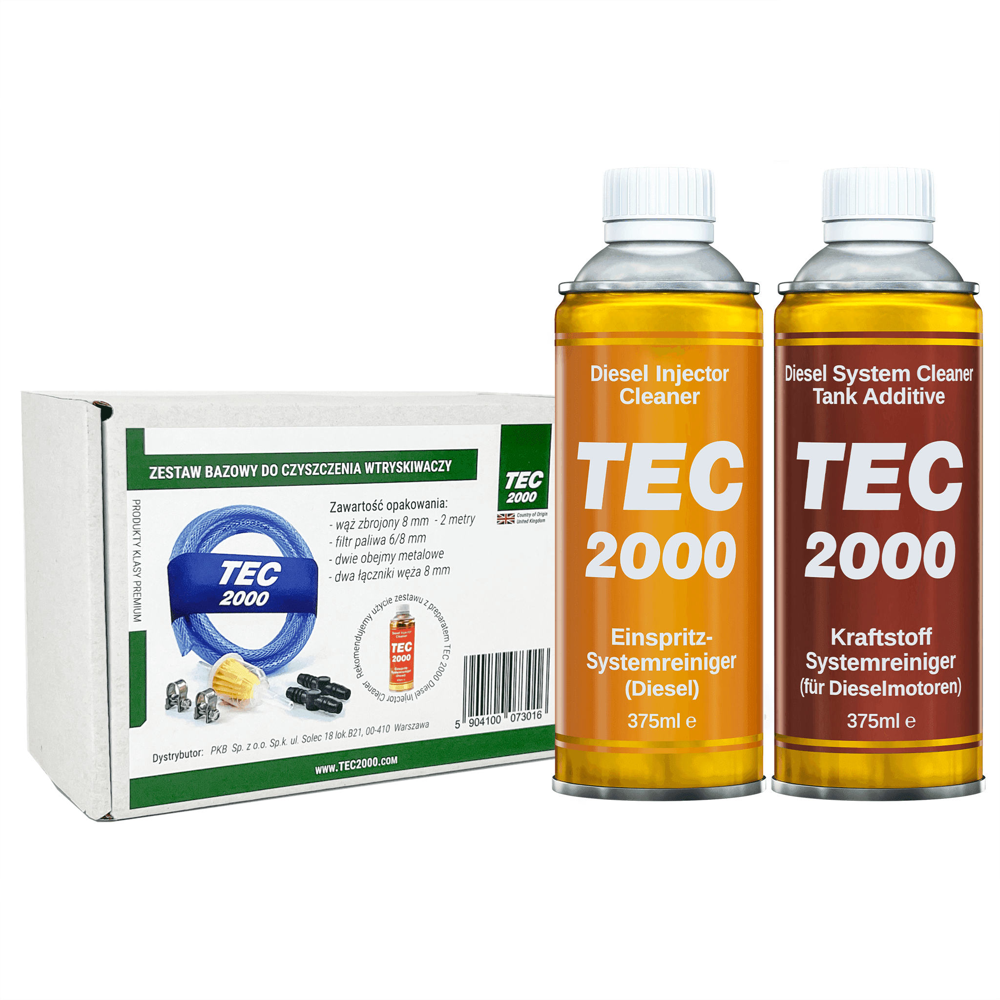 Zestaw 8 mm + TEC 2000 Diesel Injector Cleaner + TEC 2000 Diesel System